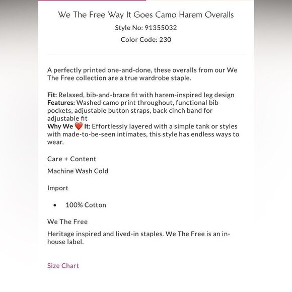 Free People We the Free The Way it Goes Harem Overalls Dusted Olive-Bubbly Camo - Picture 5 of 9